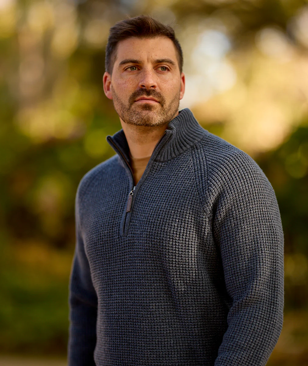 Men's Chalky Island Waffle Jumper - Image 2