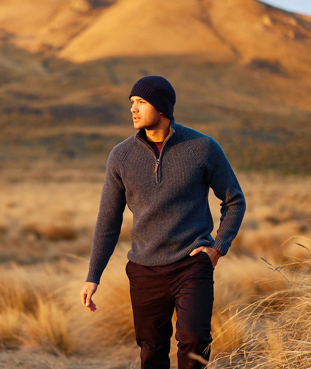 Men's Chalky Island Waffle Jumper - Image 8