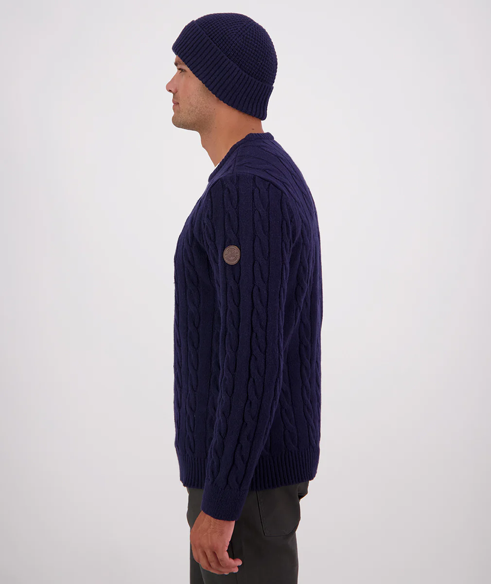 Men's Doncaster Cable Knit Crew - Image 4