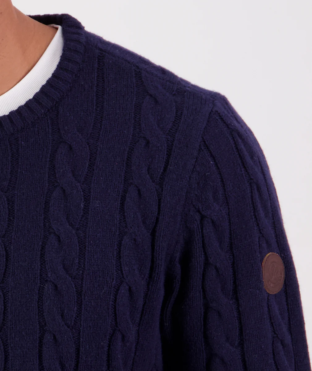 Men's Doncaster Cable Knit Crew - Image 6