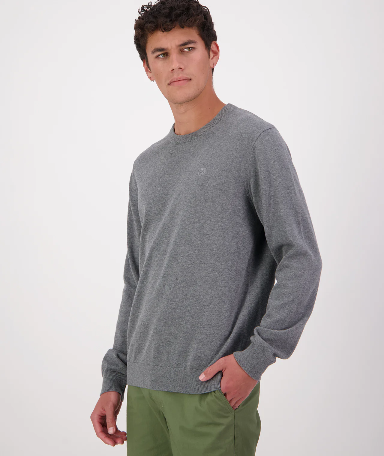 Men's Fundamentals Cotton Knit Crew - Image 2