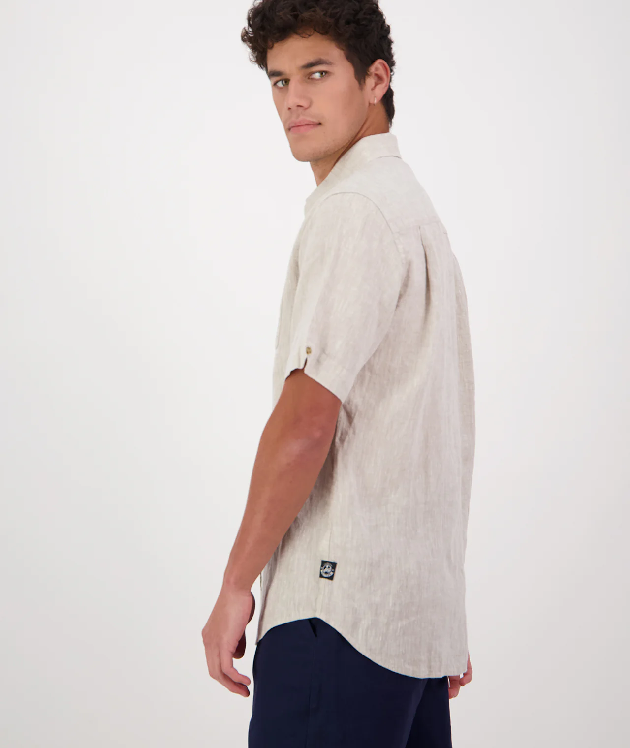 Men's Humber Linen Short Sleeve Shirt - Image 2