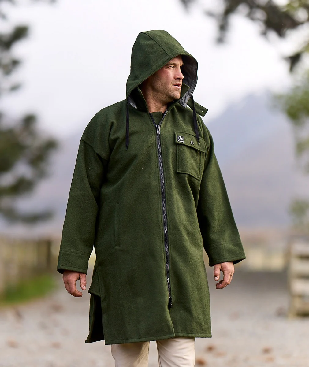 Men's Mosgiel Wool Bushshirt with Zip-up Front - Image 9
