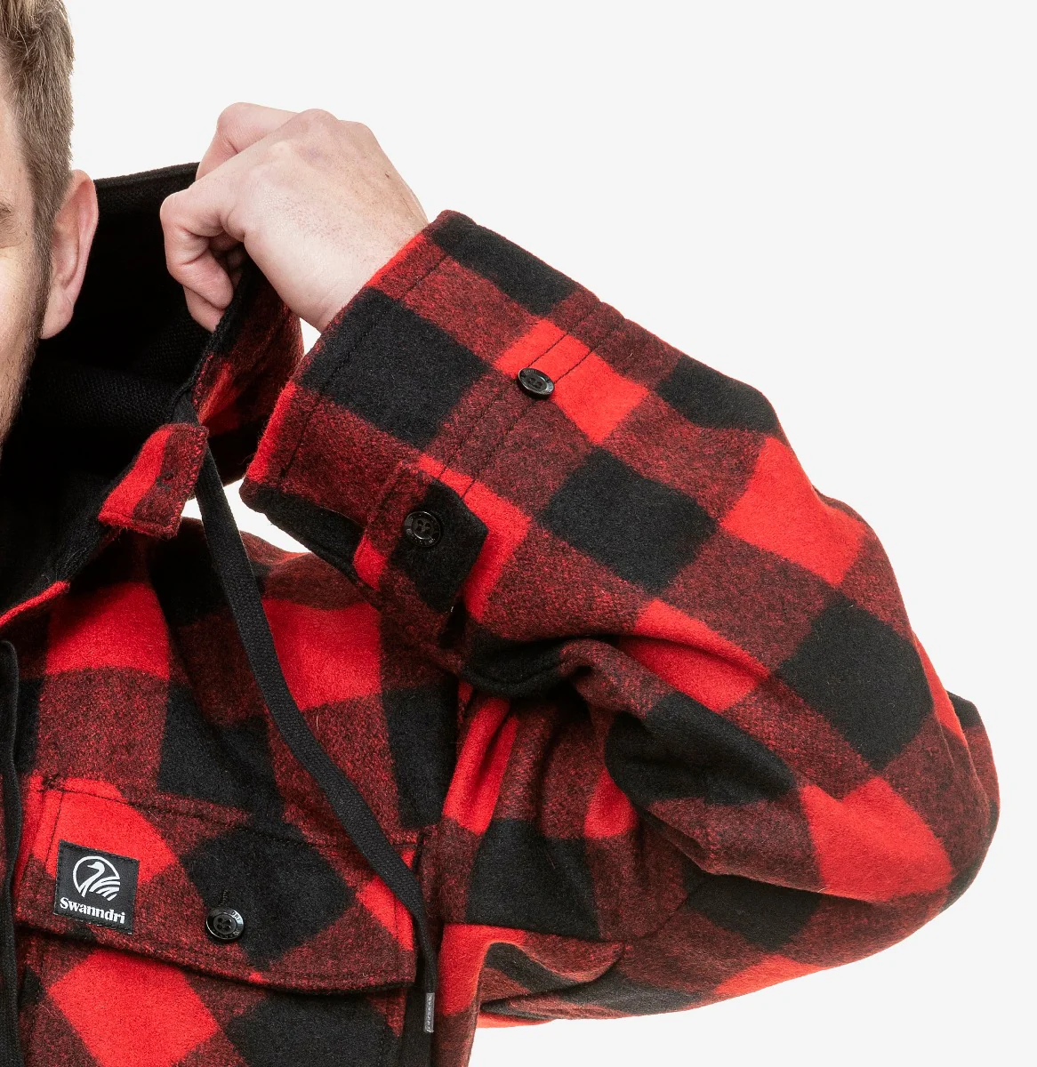 Men's Original Wool Bushshirt with Lace-up front - Image 8
