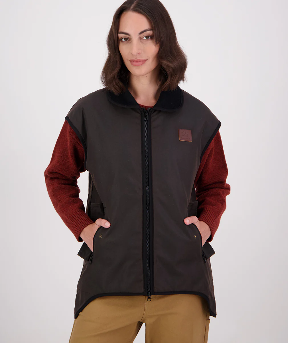 Women's Foxton Oilskin Vest - Image 4