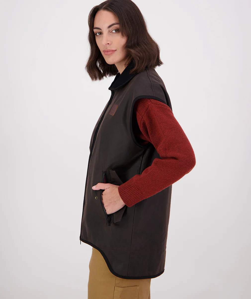 Women's Foxton Oilskin Vest - Image 6