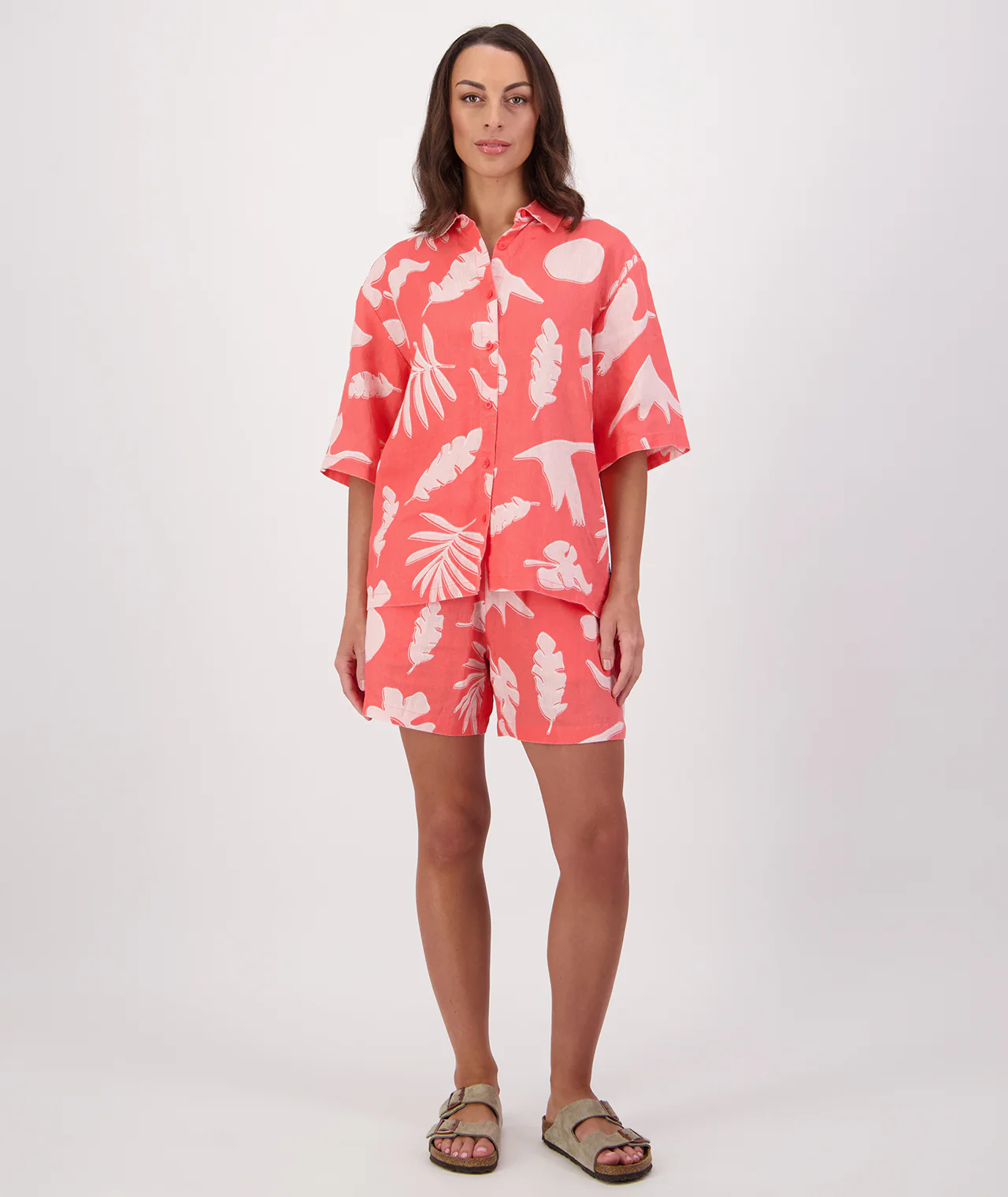 Women's Leafage Linen Short - Image 5